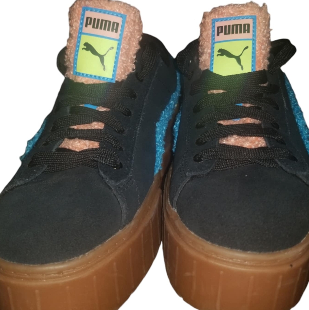 Puma Womens Mayze Cuddle Lace Up Sneakers, Size 9